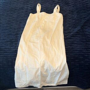 Madewell Asymmetrical Dress in Cream